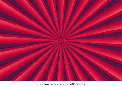 Vector de diseño de fondo abstracto de explosión de sol rojo