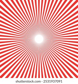 red sunburst for the background