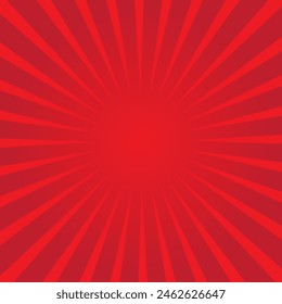 Red sunburst background design illustration