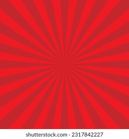 Red sunburst (concentrated line) square