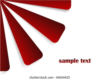 Red sunburst vector with place for your text