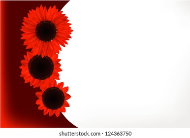 red sunflower gift card