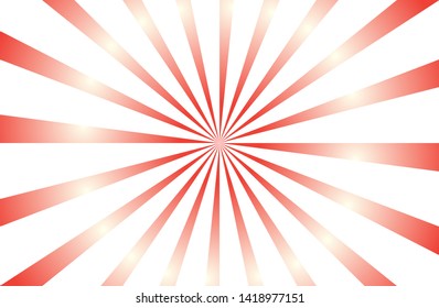 Red sunshine colorful vector background. Abstract illustration sunburst design wallpaper for template ,cover,banner website business social media advertising.