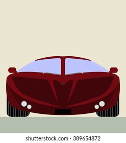 red super car