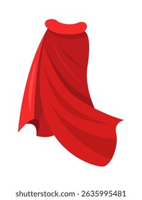 Red Superhero Cape Perfect for Creative Designs, Artistic Illustrations, and More