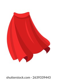 Red Superhero Cape Perfect for Creative Designs, Artistic Illustrations, and More