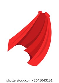 Red Superhero Cape Perfect for Creative Designs, Artistic Illustrations, and More