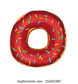 red sweet donut