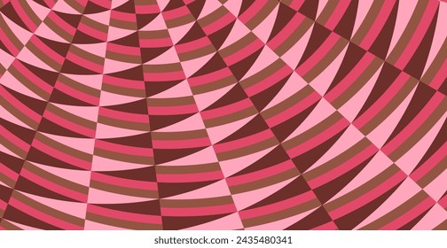 Red Swimming Pool Mosaic Tile Abstract Texture Pattern Background. Vector