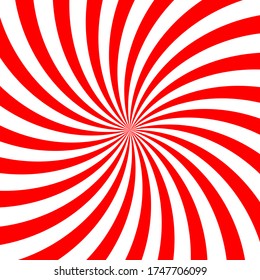 Red swirl background, poster design template, vector illustration