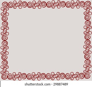 red swirl border. FIND MORE border in my portfolio