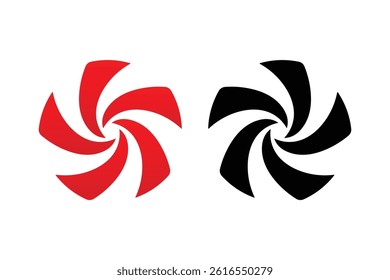 Red Swirl Candy Vector Illustration, festive peppermint candy swirl vector, holiday red candy swirl vector