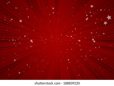 Red swirl vector abstract background illustration - Vector red glittering retro style background  template