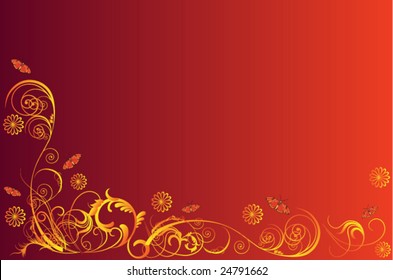Red swirls