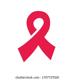 red symbol breast cancer ribbon medical awarness