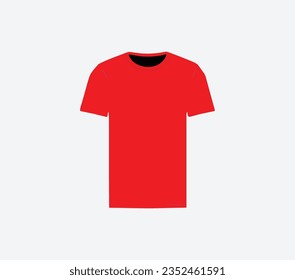 Red t shirt desgin templet vector