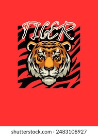 Red T Shirt Tiger image