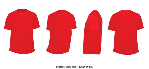 Red T Shirt. Vector Illustration