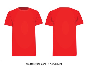 Red t shirt. vector illustration
