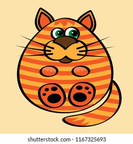 Red tabby cat