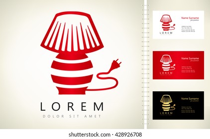 red table lamp logo