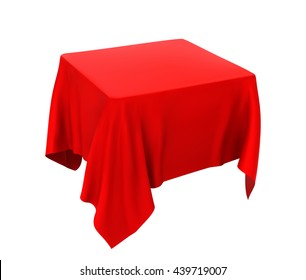 Red tablecloth