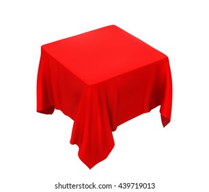 Red tablecloth
