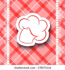 Red tablecloth vector background
