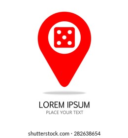 red tag icon with information. vector template. 