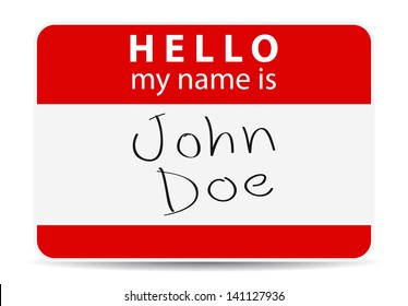 Red Tag My Name Is, John Doe