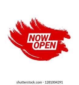 red tag now open