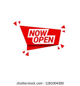 red tag now open