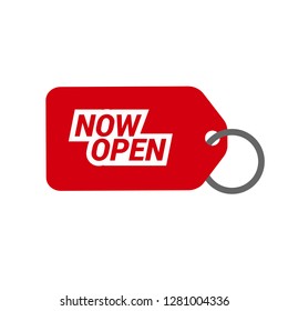 red tag now open