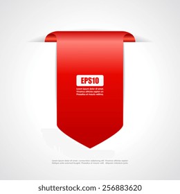 Red tag ribbon