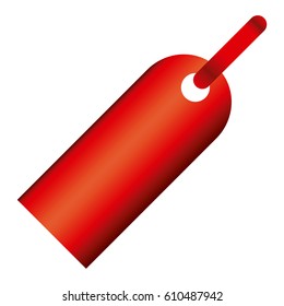 red tag sign icon, vector illustraction design image