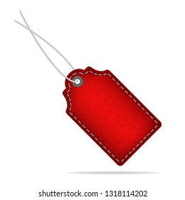 Red tag, vector design