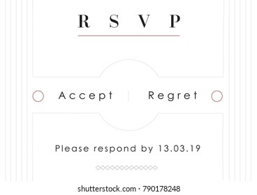 Red Tag - Wedding Set - RSVP