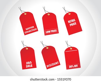 red tags winter discount sale