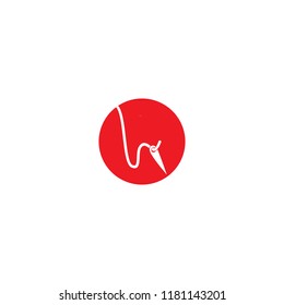 Red tailor logo template