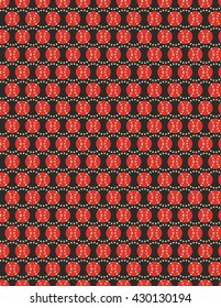 Red and tan repeating circle pattern background