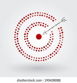 red target with arrow