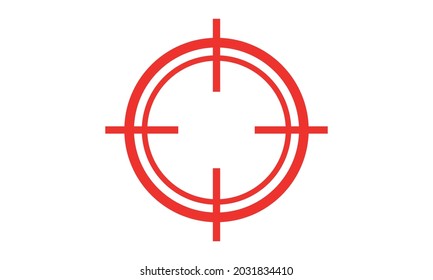Red target icon, Reticle Icon