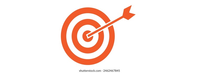 Red Target Icon Vector design Eps10