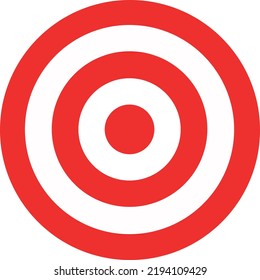 red target icon vector illustration