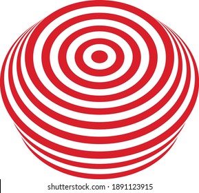 red target illustration in abstract style