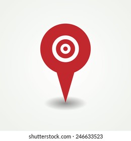 red target location icon