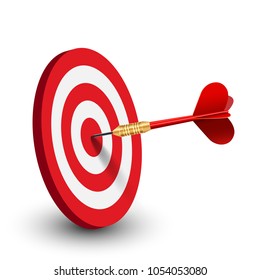 Red target – stock vector