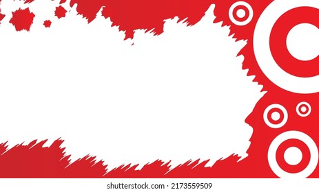 RED TARGET TEXT BACKGROUND VECTOR ILLUSTRATION