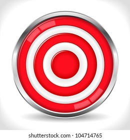 Red target, vector eps10 illustration