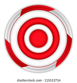 Red target, vector eps10 illustration